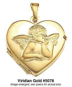 Myhwh 7 valuable cherub amulet heart locket